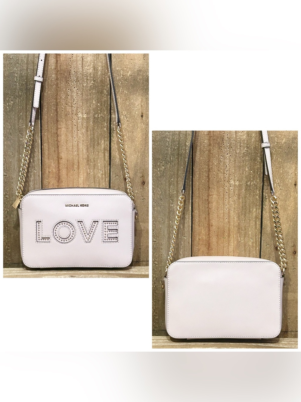 Michael Kors Ginny “Love” Limited Edition Camera Bag & Free Bag Charm & Dust Bag - Picture 9 of 16